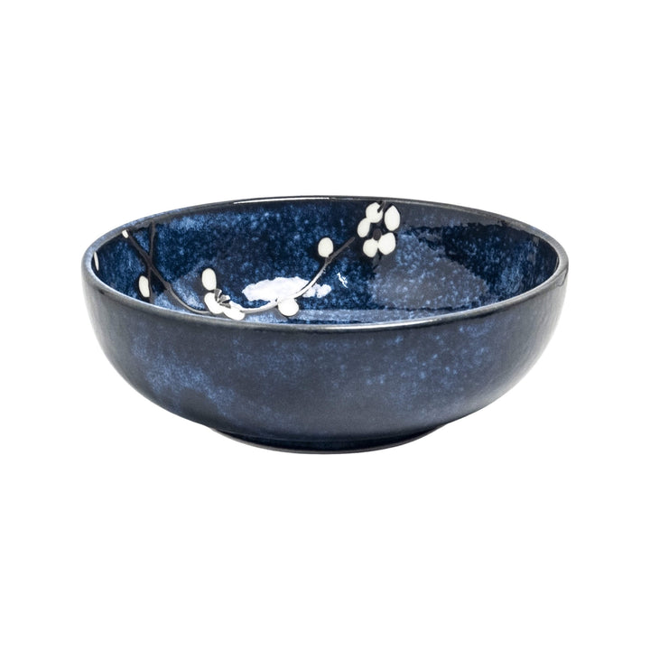 EDO Hana Blue Flat Bowl | Matthew&