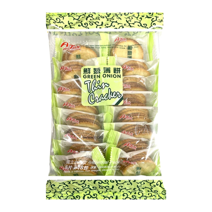 A-TASTE Green Onion Thin Crackers 思朗-鮮蔥薄餅 | Matthew&