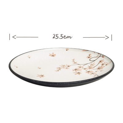 EDO Japanese Maple Leaf Round Plate | Matthew's Foods Online