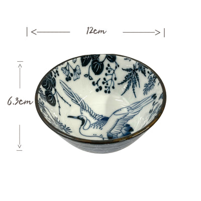 TOKYO DESIGN STUDIO Japanese Crane Pattern Bowl | Matthew's Foods Online
