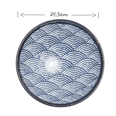 EDO Japanese Wave Pattern Serving Bowl | Matthew's Foods Online