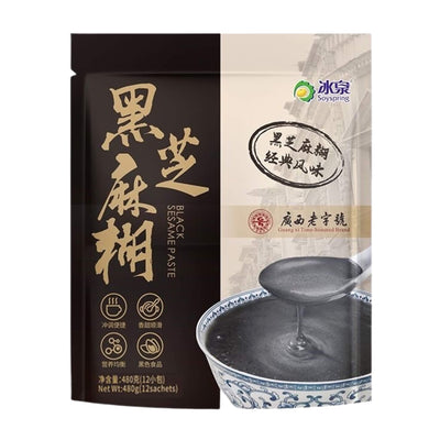 SOYSPRING Black Sesame Paste Dessert 冰泉-黑芝麻糊 | Matthew's Foods