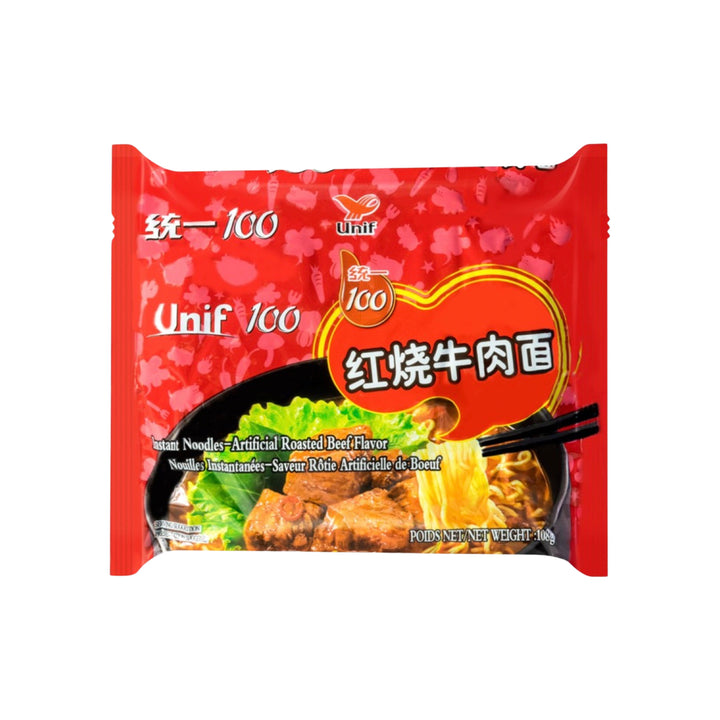 UNIF 100 Roasted Beef Flavour Instant Noodle 統一 紅燒牛肉麵 | Matthew&