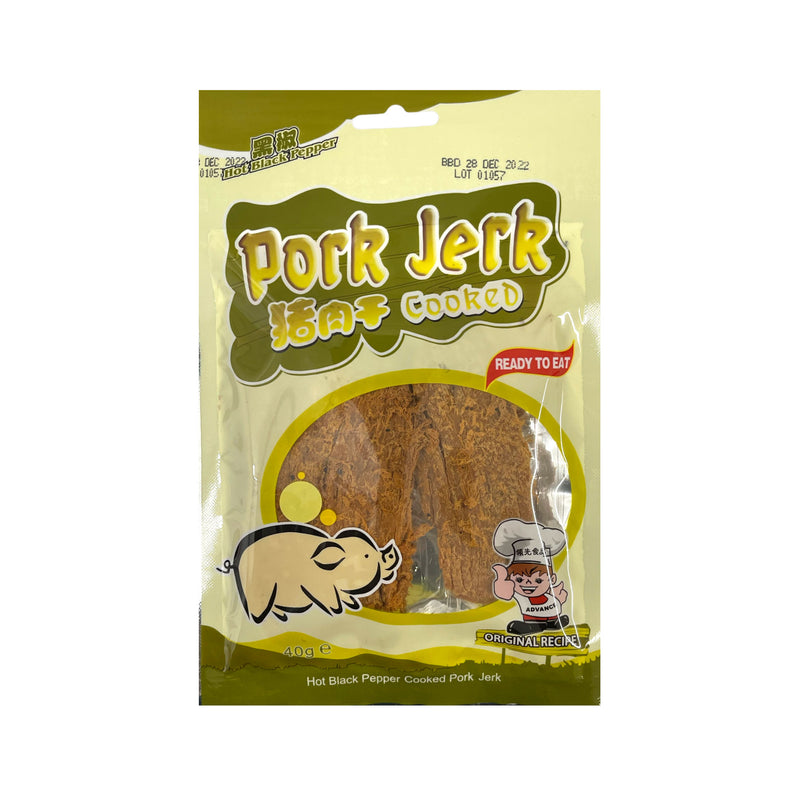 ADVANCE FOOD Hot Black Pepper Cooked Pork Jerk 領先食品-豬肉乾 | Matthew&