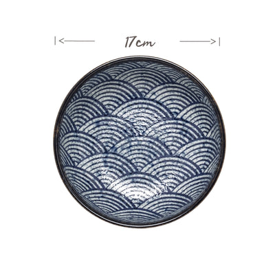 EDO Japanese Wave Pattern Udon Bowl | Matthew's Foods Online