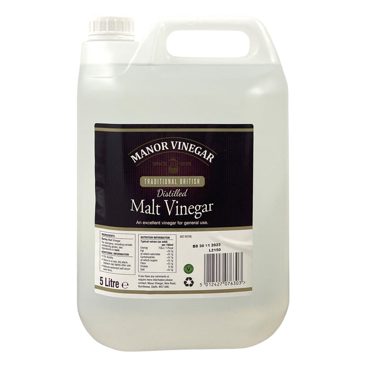MANOR Distilled Malt Vinegar | 5 Litre | Matthew&