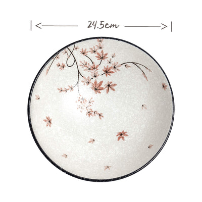 EDO Japanese Maple Leaf Pattern Serving Bowl | Matthew's Foods Online