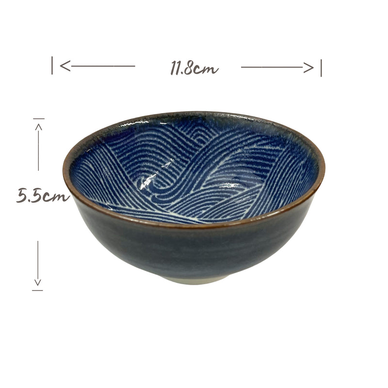 Buy TOKYO DESIGN STUDIO Japanese Wave Pattern Bowl - Seigaiha | Matthew&